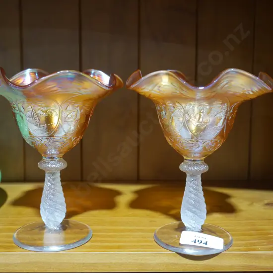 Carnival glass glasses