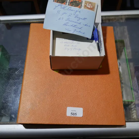 Stamp album and stamps