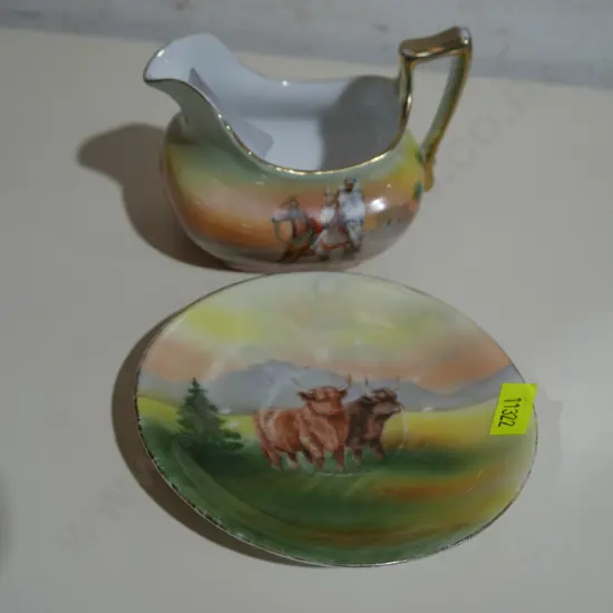 Royal Bayreuth jug and saucer