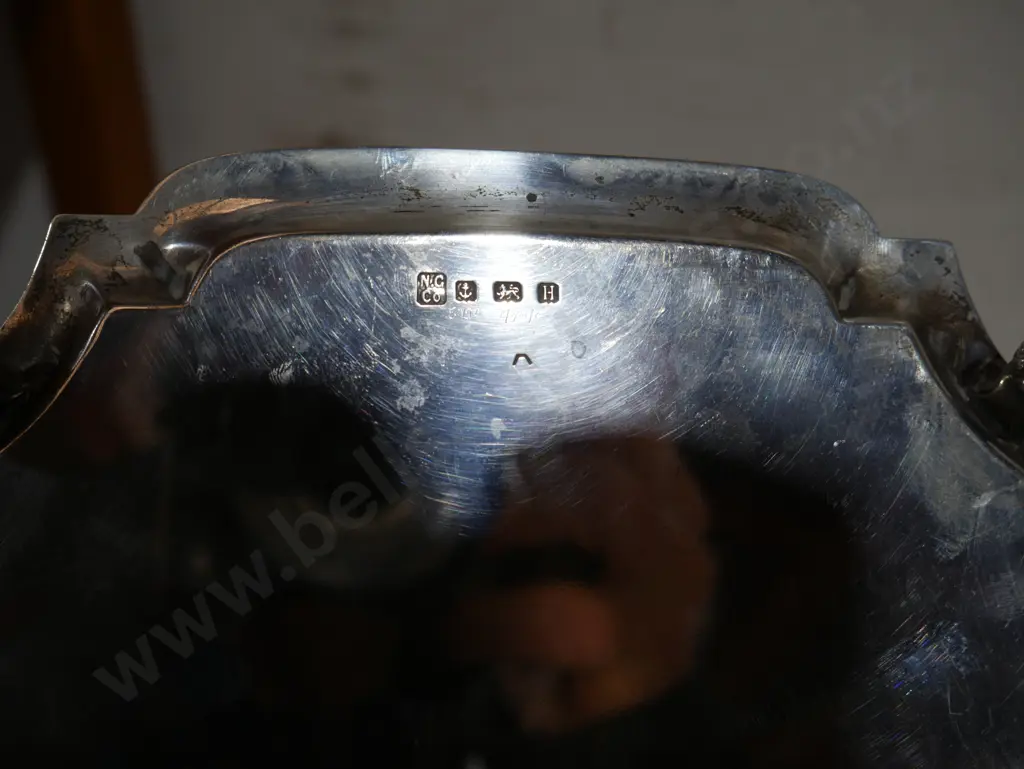 Sterling silver dish - 482g Image 1++