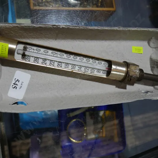 Industrial glass thermometer