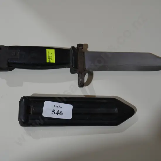 Knife in sheath