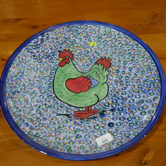 NZ pottery platter, A Bristed Tipapa