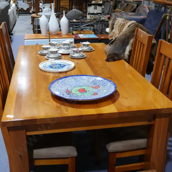 Dining table and 6 chairs