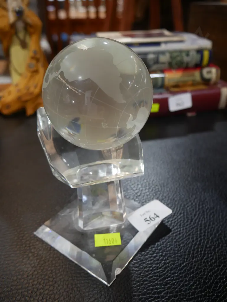 Crystal world in hand globe Image 1++