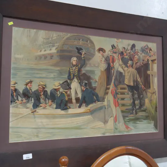 Oak frame ship artwork