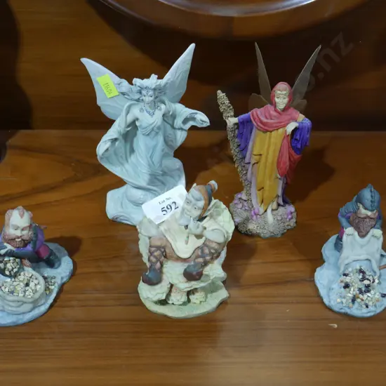 Five enchantica ornaments