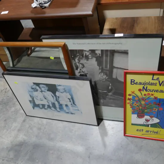 Assorted art and mirror