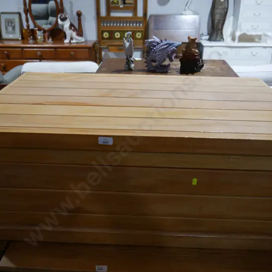 Wooden blanket box