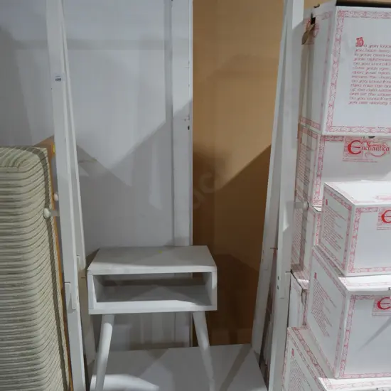 Clothes rack and bedside table