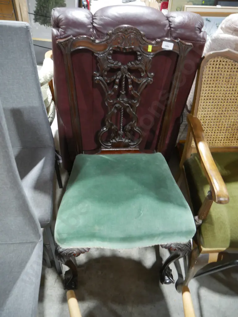 Carved back dining chair Image 1++