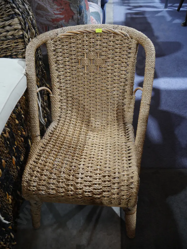 Two seagrass chairs Image 1++