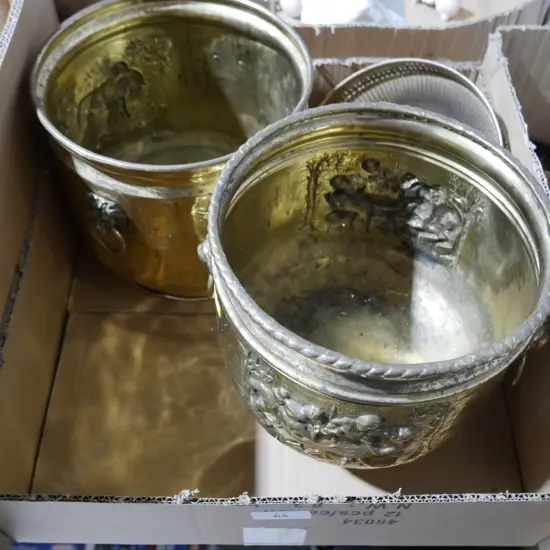 Brass planters
