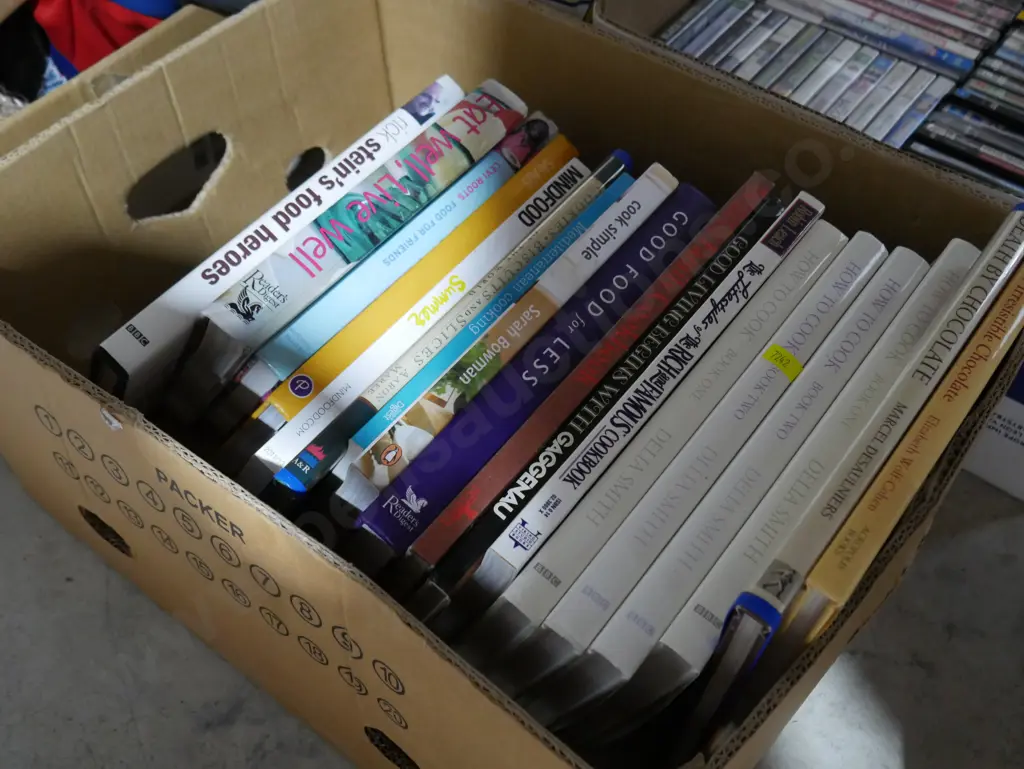 2 boxes of cooking books Image 1++