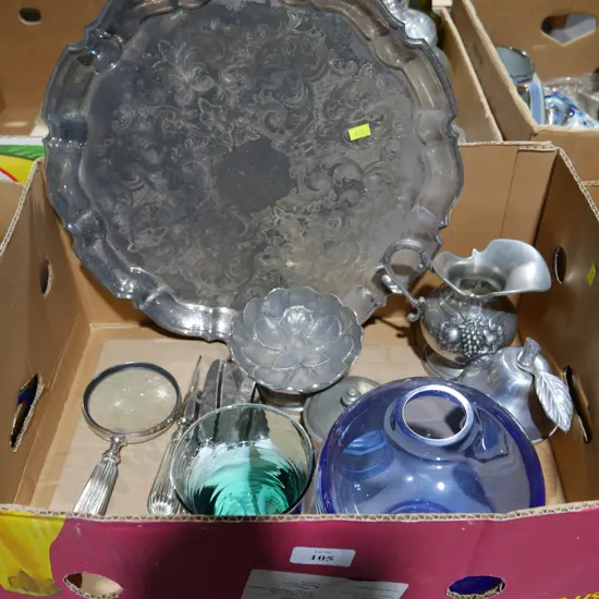 Cutlery, glass etc