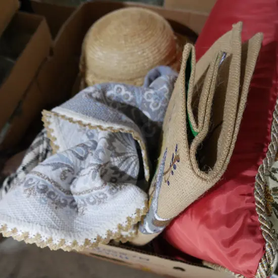 Cushion, hats etc