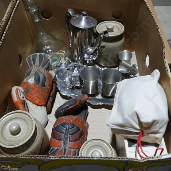 Pottery, ducks etc
