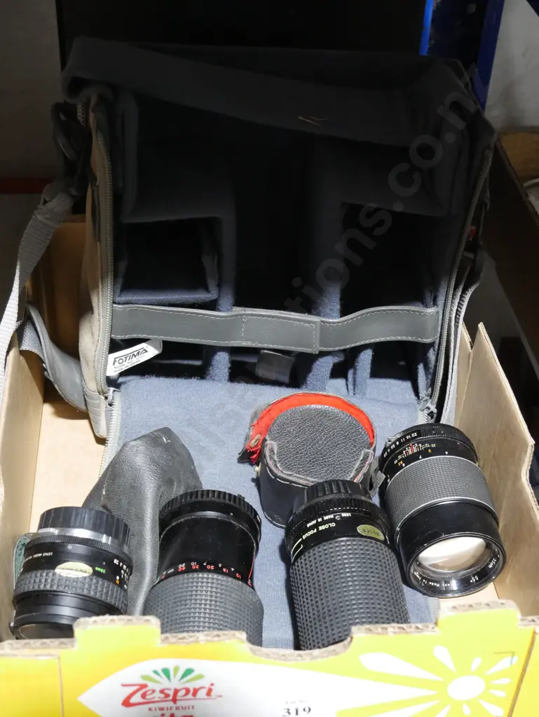 Camera lenses and bag Image 1++