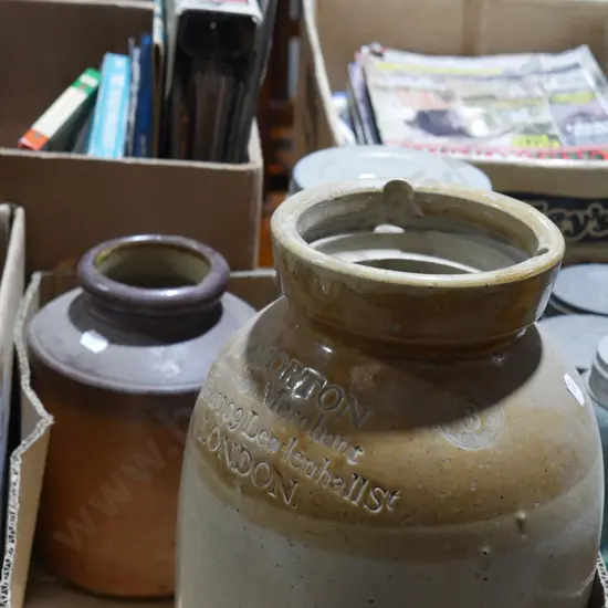 Stone crocks etc