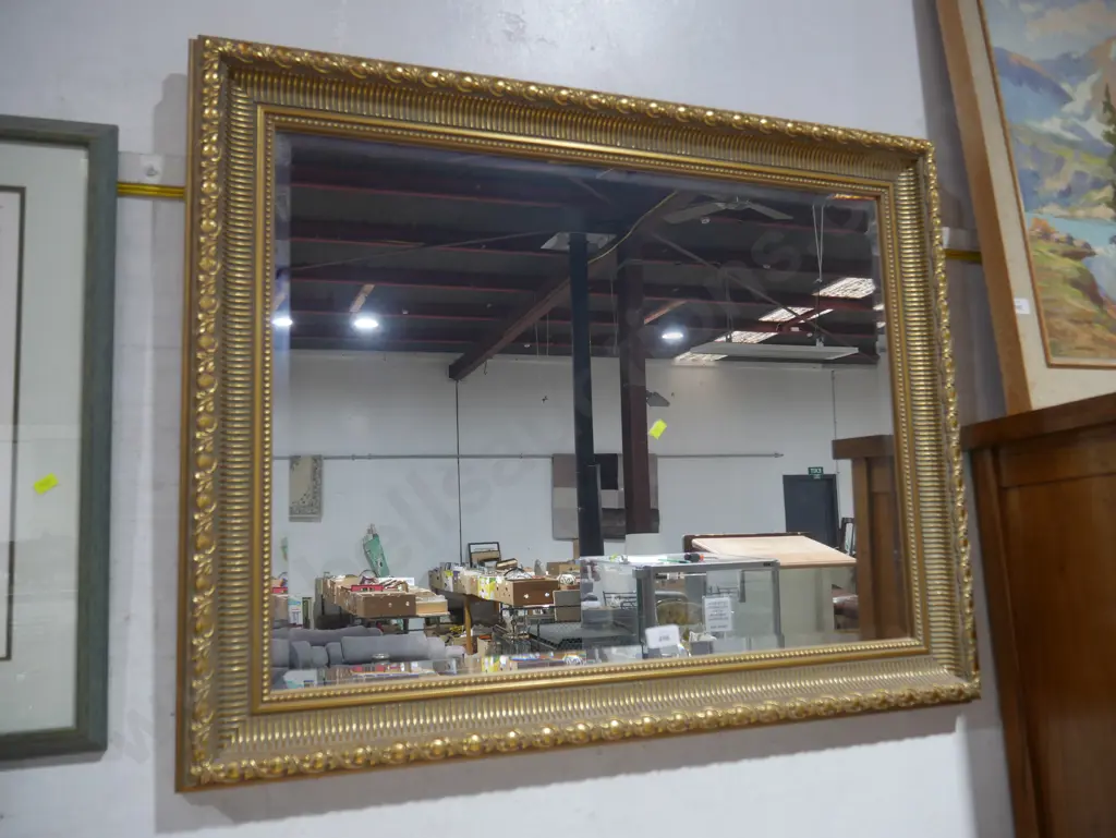 Gold frame mirror Image 1++