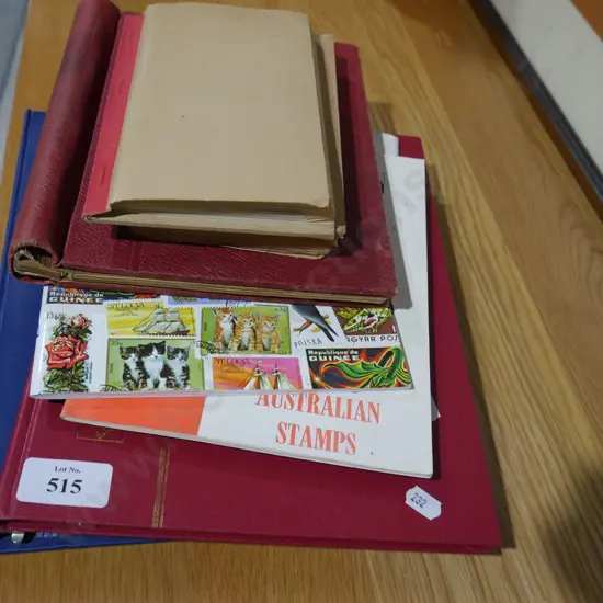 Asst stamp albums