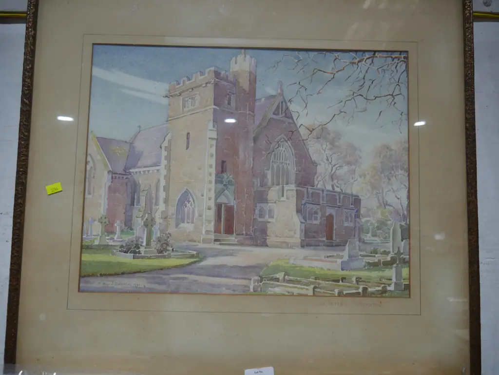 Water colour St Peters Riccarton Image 1++