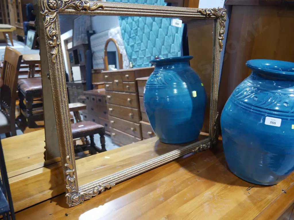 Gold frame mirror Image 1++