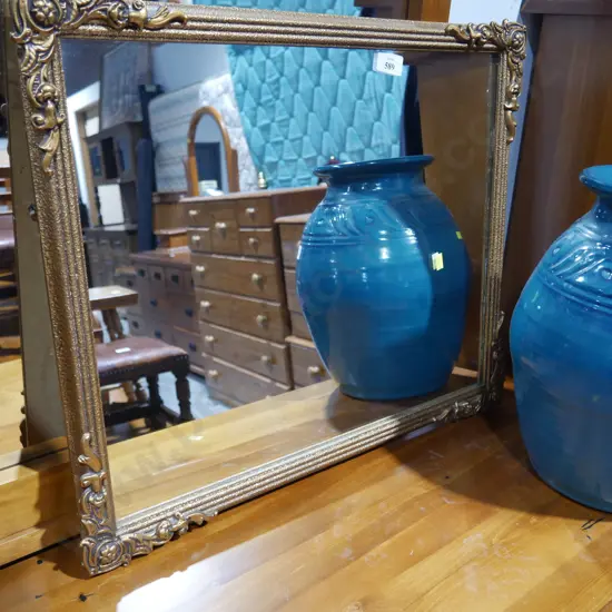 Gold frame mirror