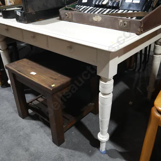 White desk