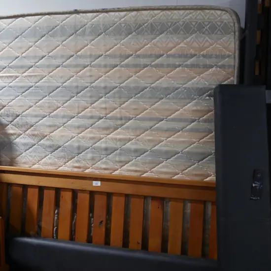 Queen bed,slat base