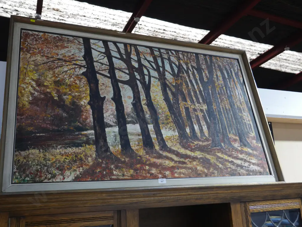 Large oil painting,trees Image 1++