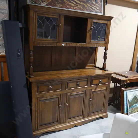 Oak wall unit