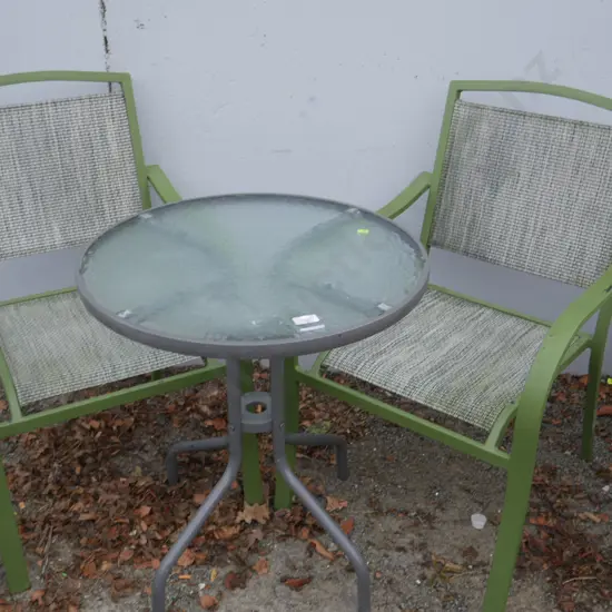 Outdoor table and 2 chairs