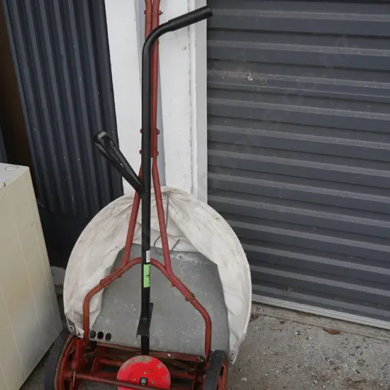 Push reel mower and lawn edger