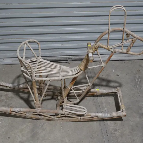 Cane rocking horse
