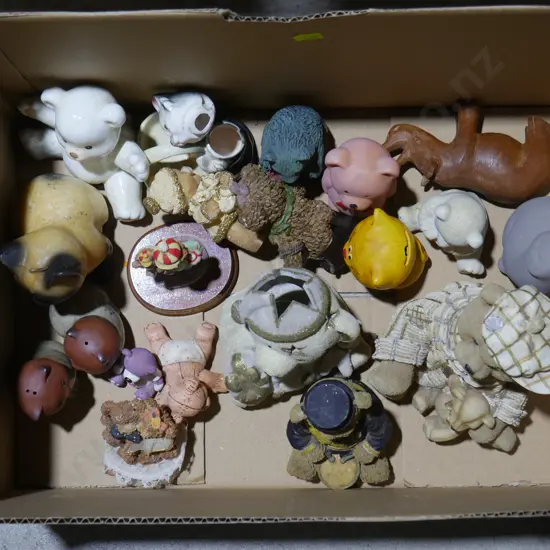 Assorted teddy bear ornaments