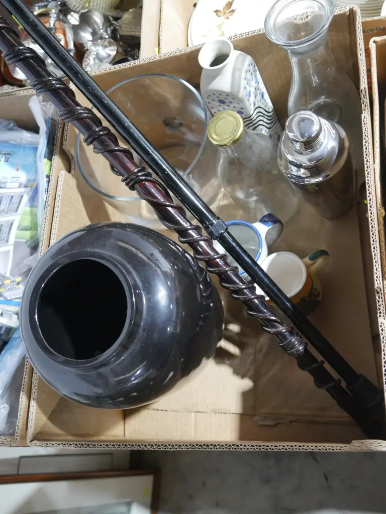 Glassware, walking sticks etc Image 1++