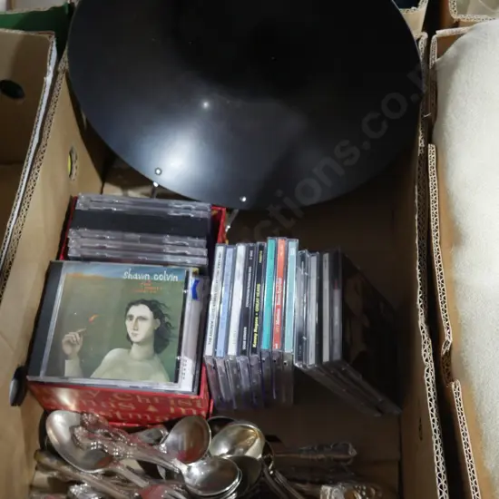Cutlery, CDs etc
