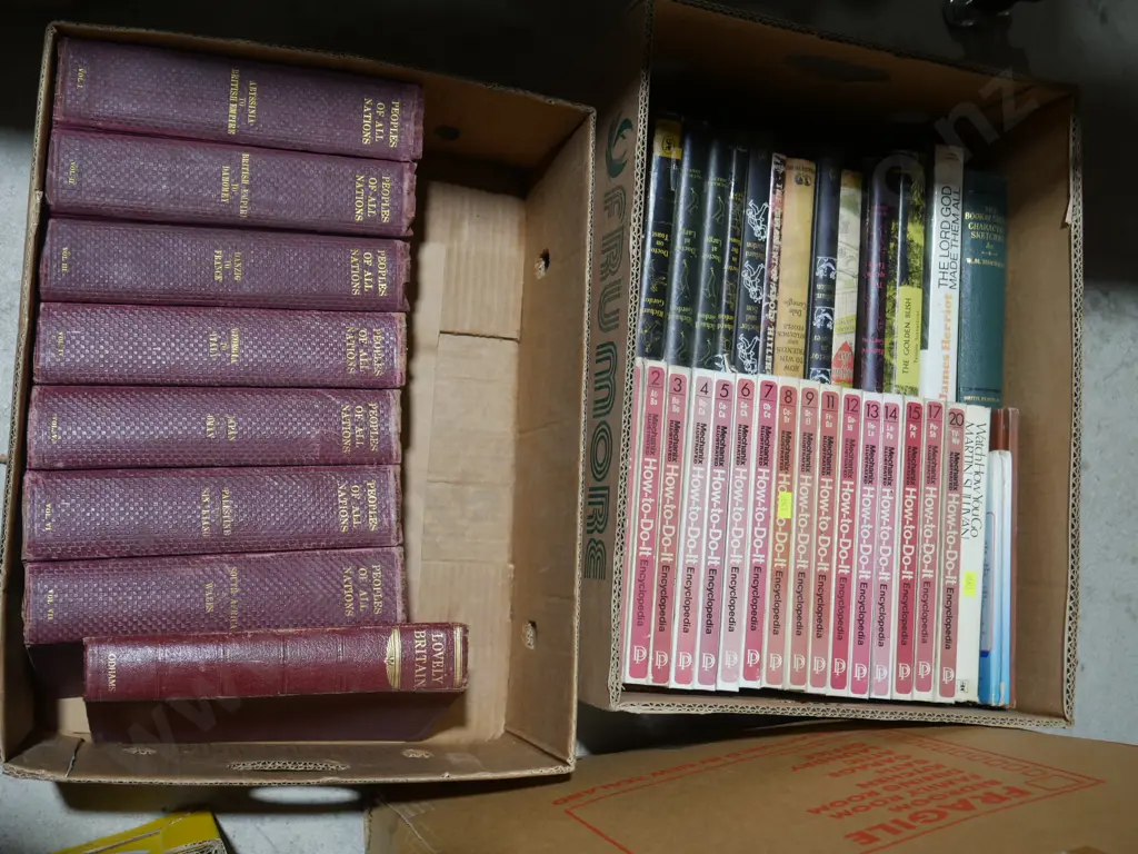 Four boxes of books Image 1++