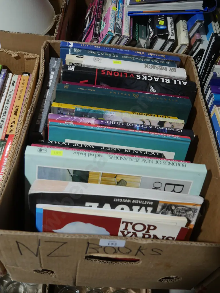 Box of New Zealand books Image 1++