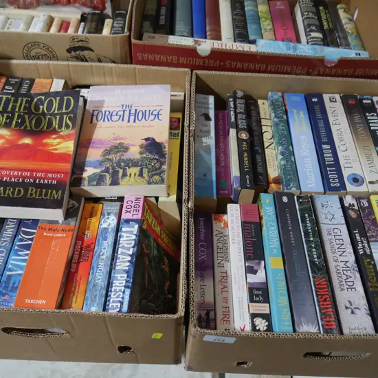 2 boxes of books