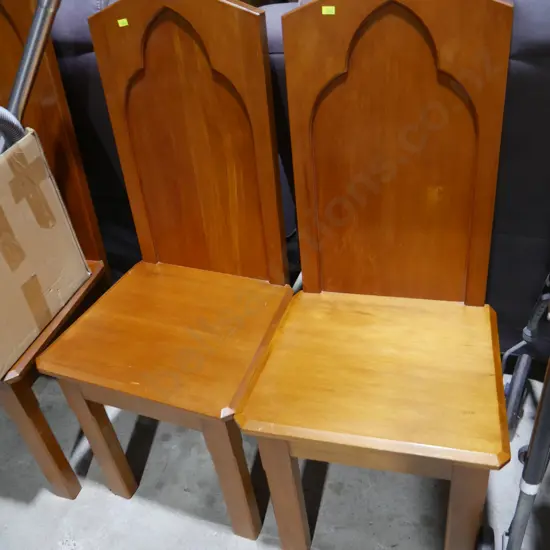 Two high back chairs