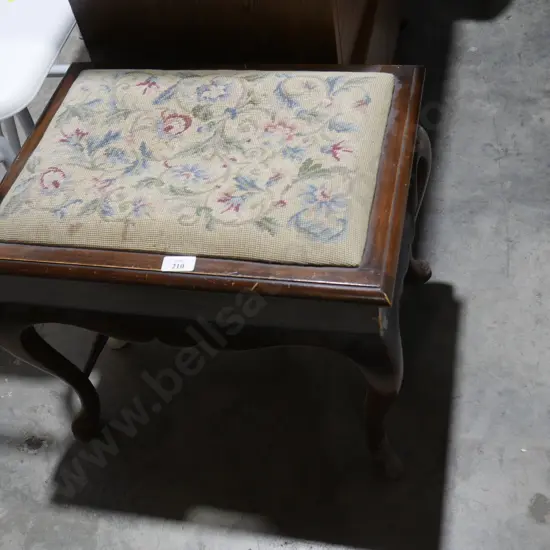 Tapestry top stool