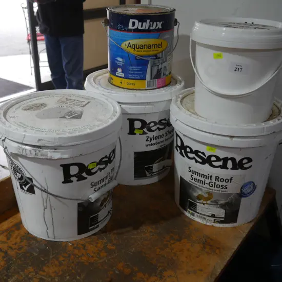 Buckets of paint
