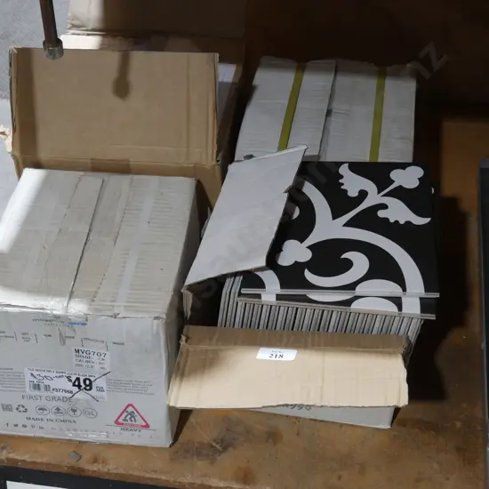 4 boxes of tiles