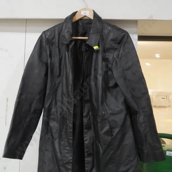 Black leather jacket