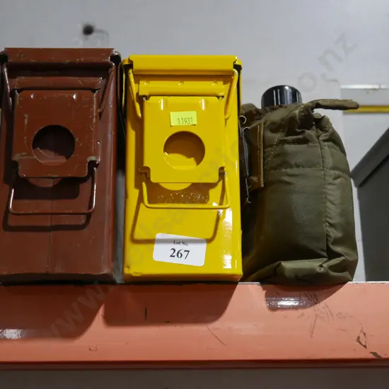 Two ammo cases etc