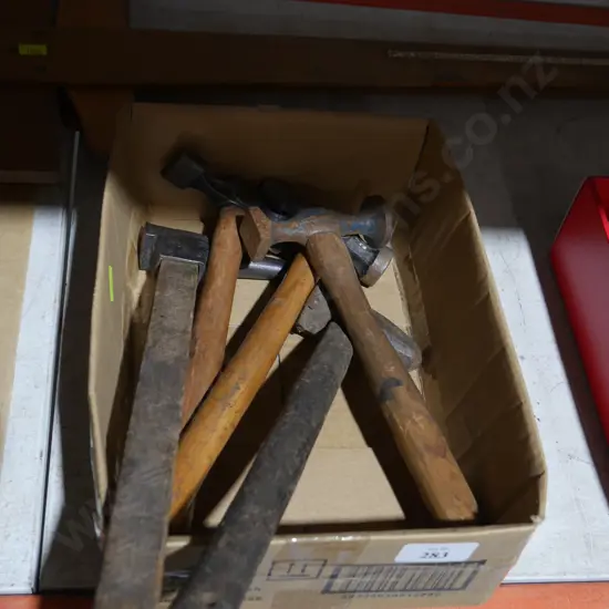 Assorted hammers