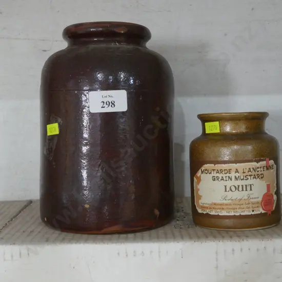 2 stone jars