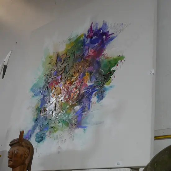 Abstract canvas artwork